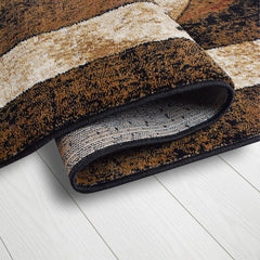 Great West Area Rug TS-H5286 Black Brown