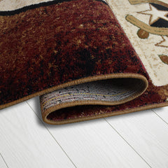 Great West Area Rug WRGLR-H10009 Brown Beige