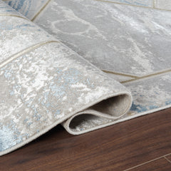 Li Paris LP203 Area Rug Cream/Blue