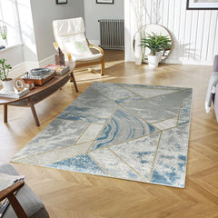 Li Paris LP203 Area Rug Cream/Blue