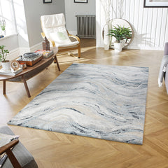 Merry MR108A Area Rug Grey/Navy