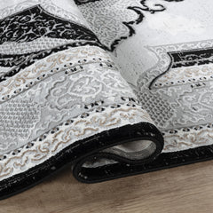 Merry MR226A Area Rug Grey/Black