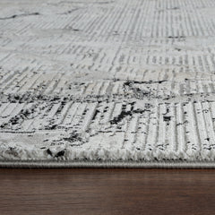 Merry MR334A Area Rug Grey/Black