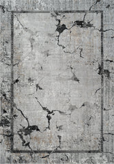 Merry MR334A Area Rug Grey/Black