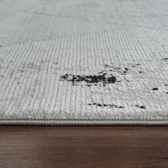 Merry MR393 Area Rug Grey Black