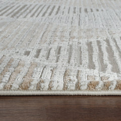 Merry MR445 Area Rug Cream Brown