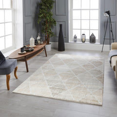 Merry MR445 Area Rug Cream Brown