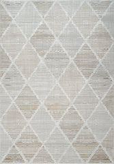 Merry MR445 Area Rug Cream Brown