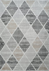 Merry MR445 Area Rug Grey Black