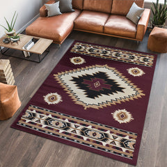 X-3 Area Rug SW-H5240 D.red