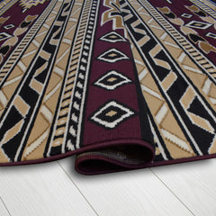 X-3 Area Rug SW-H5285 Red Black