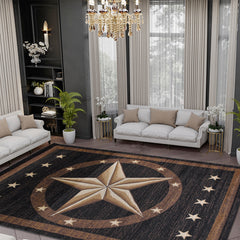 X-3 Area Rug TS-5220 Bblack/Brown