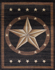 X-3 Area Rug TS-5220 Bblack/Brown