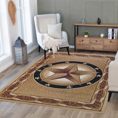 X-3 Area Rug TS-H5273 Beige Black