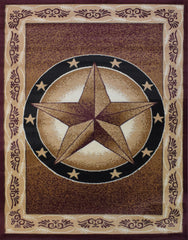 X-3 Area Rug TS-H5273 Rose Black