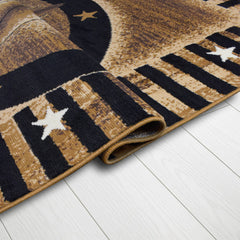X-3 Area Rug TS-H5283 Black Brown