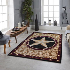 X-3 Area Rug TS-H5284 Black