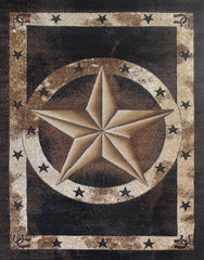 X-3 Area Rug TS-H5286 Black Brown
