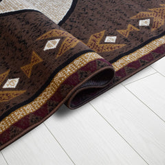 X-3 Area Rug TS-VR1304 Brown Beige