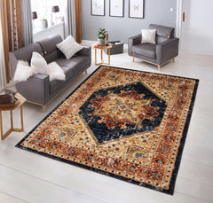 Tashkent 6080A Area Rug Navy/Navy