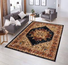 Tashkent 6080A Area Rug Navy/Navy