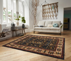 Tashkent 6081A Area Rug Navy/Navy