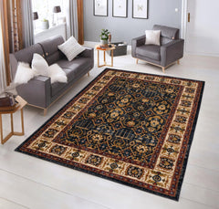 Tashkent 6081A Area Rug Navy/Navy