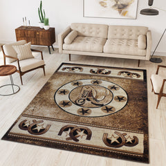 X-3 Area Rug WRGLR-H10009 Brown Beige