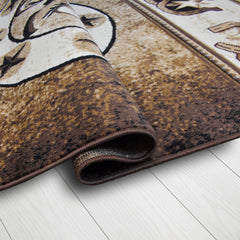 X-3 Area Rug WRGLR-H10009 Brown Beige