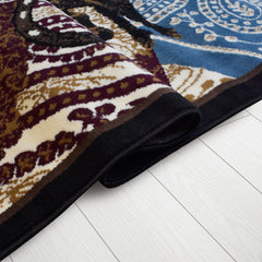 X-3 Area Rug WRGLR-H10010 Rose Blue Beige