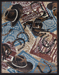 X-3 Area Rug WRGLR-H10010 Rose Blue Beige