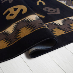 X-3 Area Rug WRGLR-H5239 Black/Brown