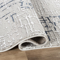 Troy Area Rug NO256 GREY NAVY
