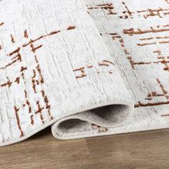 Troy Area Rug NO256 BEIGE ROSE
