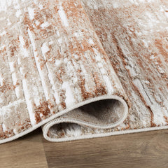 Troy Area Rug NO913 BEIGE ROSE