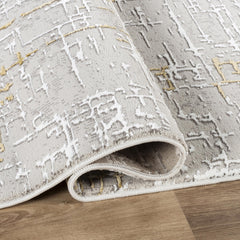 Troy Area Rug NO256 GREY GOLD