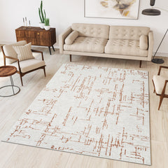 Troy Area Rug NO256 BEIGE ROSE