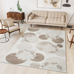 Troy Area Rug 18029 BEIGE BROWN