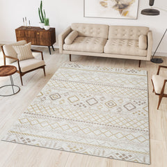 Troy Area Rug 37557 BEIGE GOLD