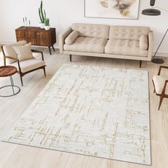 Troy Area Rug NO256 BEIGE GOLD