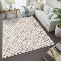 Troy Area Rug 35117 BEIGE ROSE