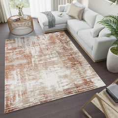 Troy Area Rug NO913 BEIGE ROSE