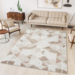 Troy Area Rug T0062 BEIGE ROSE