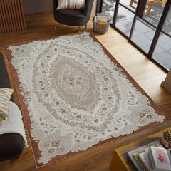 Troy Area Rug 17456 BEIGE ROSE